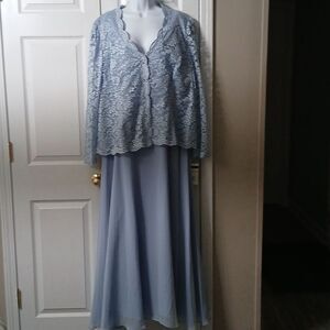Cachet periwinkle  mother of the bride wedding, formal night dress Sz 18W NWT